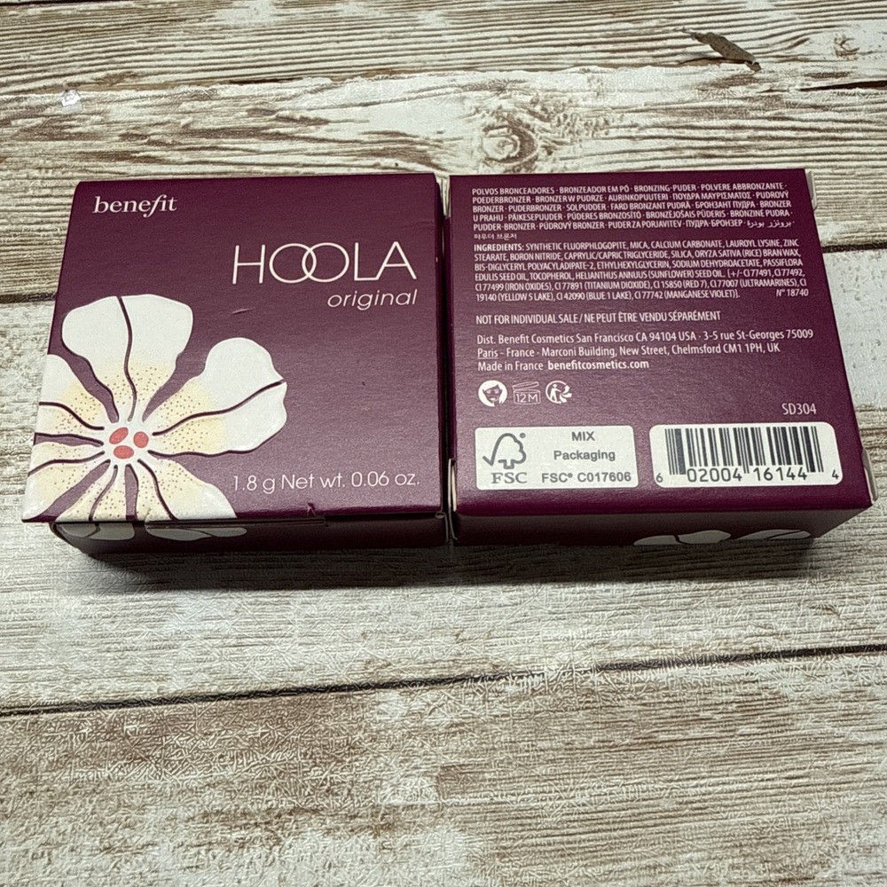 2x NEW Benefit Hoola Pressed Powder Matte‎ Bronzer ORIGINAL Sample 1.8g/0.06oz